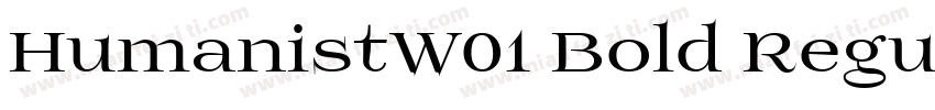 HumanistW01 Bold Regular字体转换